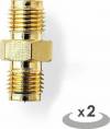 NEDIS SMA ADAPTER SMA FEMALE - SMA FEMALE 2 PIECE - (CSGP02113GD)